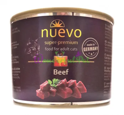NUEVO Cat Adult Beef Wet Food 200 g
