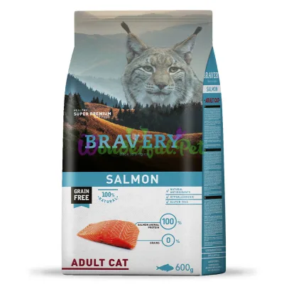 Сухой корм BRAVERY Cat Adult Salmon 600 г