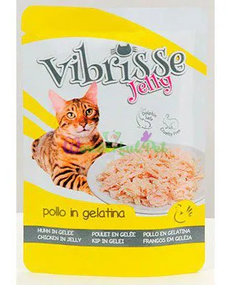 Пауч для кот. VIBRISSE JELLY, куриное филе в желе, 70г (18 шт.в упак.)