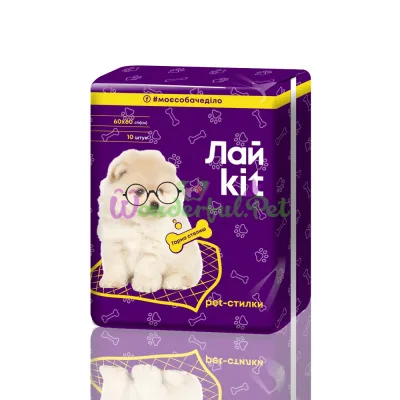 Пеленки для животных ЛайKit 60х60 см 10 шт