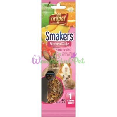 Колба Vitapol Smakers Box для грызунов со вкусом фруктов 45 г