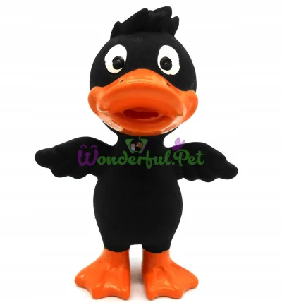 Nobleza Duck Black Dog Toy, 20 cm
