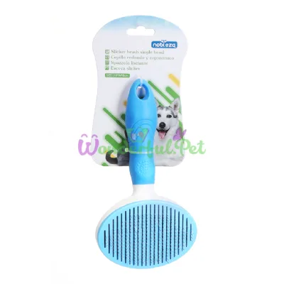 Пуходерка Nobleza Slicker brush single bend с/н 18x10 см