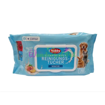 Влажные салфетки Nobby Peach 70 шт 20x15 см