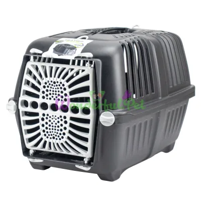 MPS Eco Pratiko 1 Plast Black Pet Carrier 48x31.5x33 cm