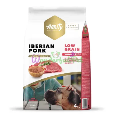 AMITY Super Premium Iberian Pork, сухий корм для дорослих собак, з іберійською свининою 4 kg