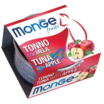 MONGE Fruits CAT WET Adult Tuna Apple Can 80 g