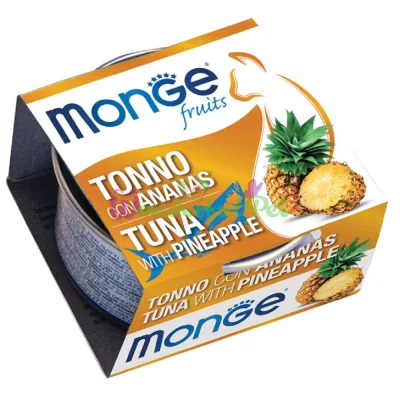 MONGE Fruits CAT WET Adult Tuna Pineapple Can 80 g