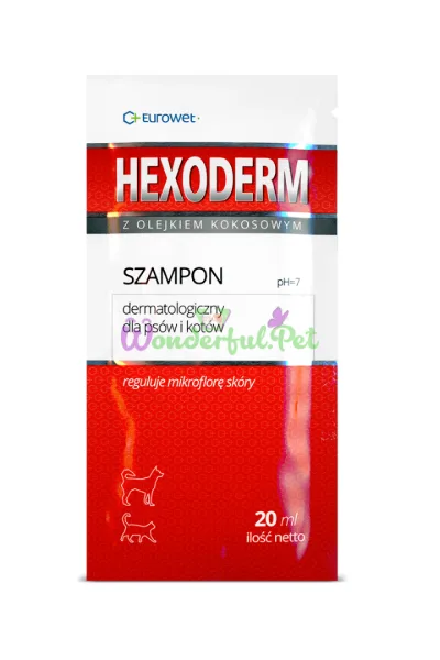 Eurowet Hexoderm Chlorhexidine 3% Shampoo 20 ml