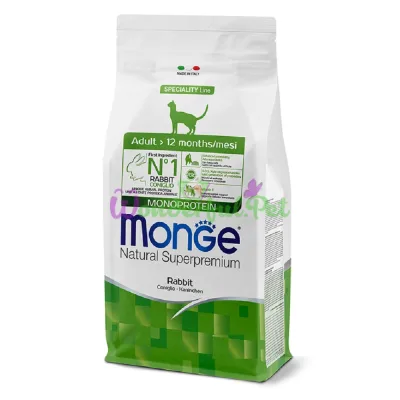 Сухой корм MONGE CAT Adult Rabbit 10 кг