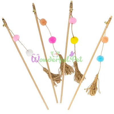 AGILITY Cat Wand with Braided Cord and Bells 40 cm