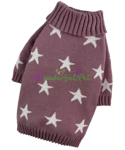 В'язаний светр Dogs Bomba Stars Pink 36 см