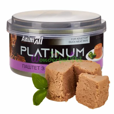 Влажный корм AnimAll Cat Platinum Duck Meat Pate 70 г