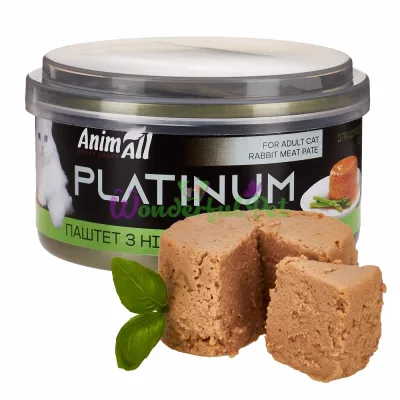 Влажный корм AnimAll Cat Platinum Rabbit Meat Pate 70 г