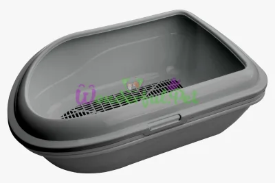 Туалет Animall Cat Litter Grey с сеткой 57x39x23 см