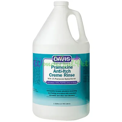 Кондиционер от зуда с 1% прамоксин гидрохлоридом для собак и котов Davis Pramoxine Anti-Itch Creme Rinse 3.8 л