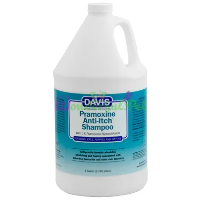 Шампунь от зуда с 1% прамоксина гидрохлоридом для собак и котов Davis Pramoxine Anti-Itch Shampoo 3.8 л