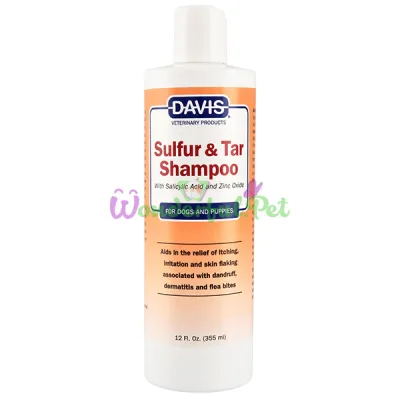 Шампунь с серой и дегтем для собак Davis Sulfur Tar Shampoo 355 мл