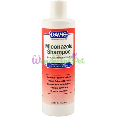 Шампунь с 2% нитратом миконазола для собак и котов с заболеваниями кожи Davis Miconazole Shampoo 50 мл