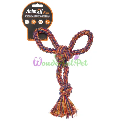 AnimAll Fun Boomerang Rope Toy 21 cm