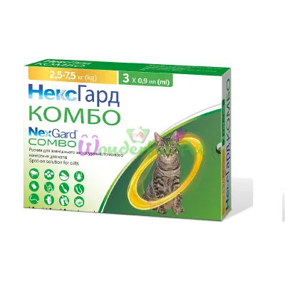 Капли Nexgard Cat COMBO L 2.5-7.5 кг