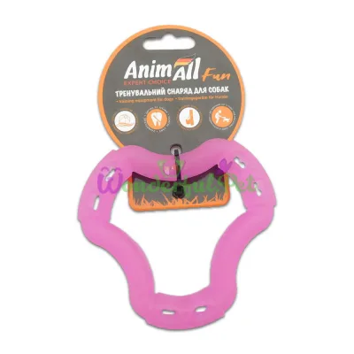 Игрушка для собак AnimAll Fun кольцо 6 сторон фиолетовое 12 см