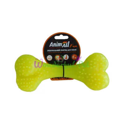 Игрушка для собак AnimAll Fun желтая кость 25 см