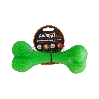 Игрушка для собак AnimAll Fun зеленая кость 25 см