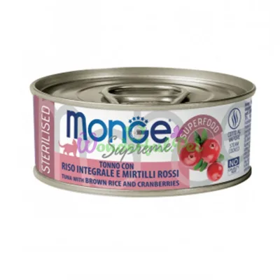 MONGE CAT WET Supreme Adult Tuna Cranberries 80 g