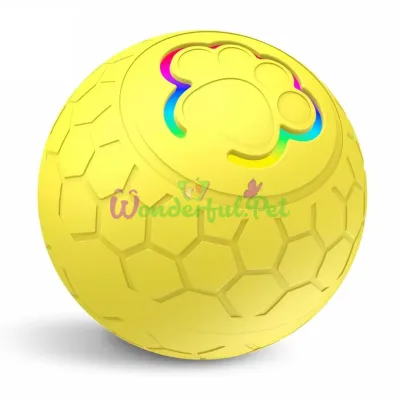 Игрушка Interactive pet toy Ball Led USB color mix silicon 6 см