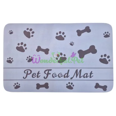 Коврик Pet Food Mat Anti-slip rubber Grey 50x30 см