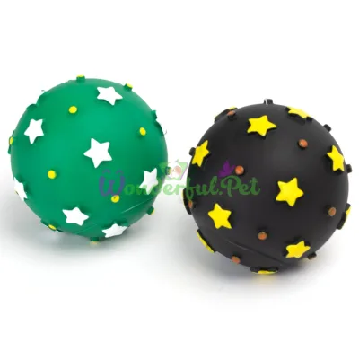 Nobleza Dog Toy Ball Stars Vinyl 9 cm