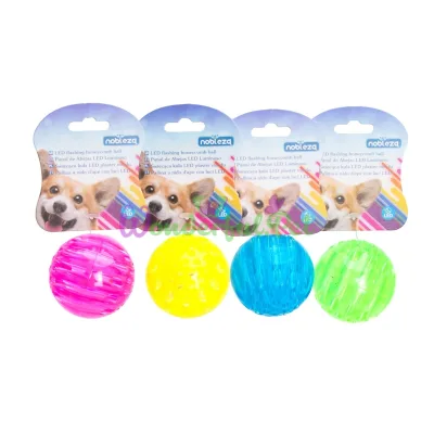 Игрушка Nobleza Dog Toy Ball Meteorite led color assorted 5.5 см