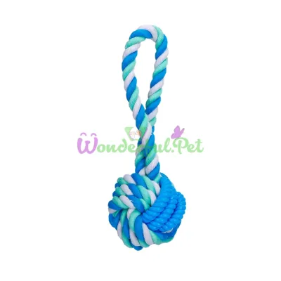 Игрушка Nobleza Dog Toy Cotton rope ball handle assorted 21 см
