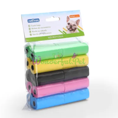 Пакеты для уборки за собакой Nobleza Waste Bags Colors 300 шт