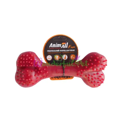 AnimAll Fun Purple Bone Dog Toy 25 cm