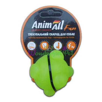 Игрушка для собак AnimAll Fun шар молекула желтый 5 см