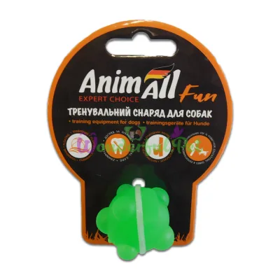 Игрушка для собак AnimAll Fun шар молекула зеленый 3 см