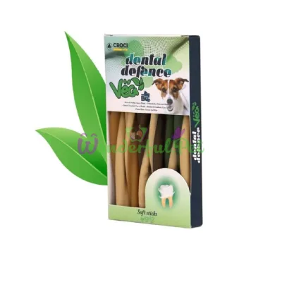 Лакомство Croci DENTAL-VEG Twirl Soft Sticks Peanut Coconut Mint 95 г