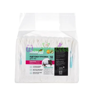 Подгузники AnimAll Dog Diapers Female L 32-52 см 10 шт