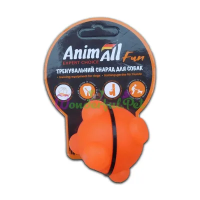 Игрушка для собак AnimAll Fun шар молекула оранжевый 5 см