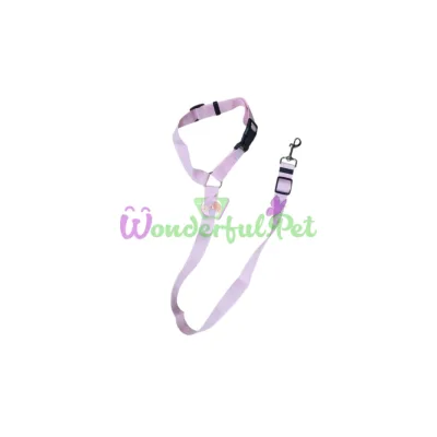 Ремень безопасности в авто Harness Safety Seat Belt Pink регулируемый 2.5х41-71/33-55 см