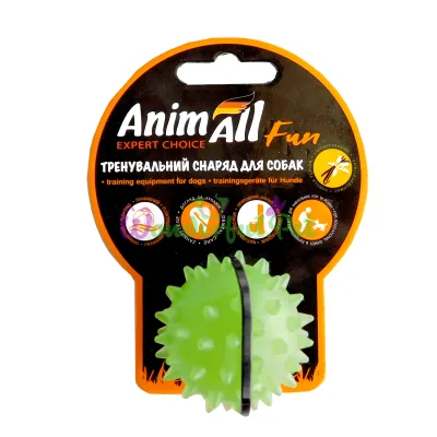 Игрушка для собак AnimAll Fun мяч-каштан зеленый 5 см