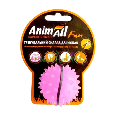 Игрушка для собак AnimAll Fun мяч-каштан фиолетовый 5 см