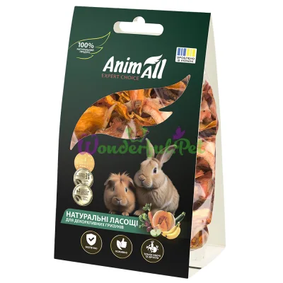 Лакомство AnimAll сушеные морковь и тыква 50 г
