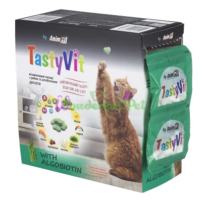 Лакомство AnimAll Cat TastyVit Fish Algobiotin 600 шт