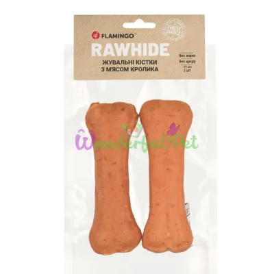 Лакомство Flamingo Rawhide Bone GF Rabbit meat 2 шт 15 см 220 г