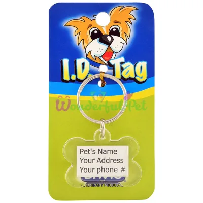 Брелок адресник на ошейник для собак Davis Bone ID Tag