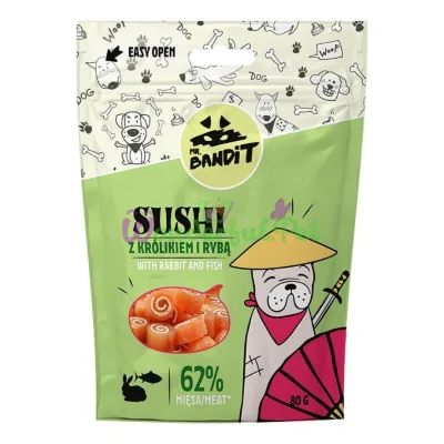 Лакомство Mr. Bandit Dog Sushi Rabbit Fish 80 г