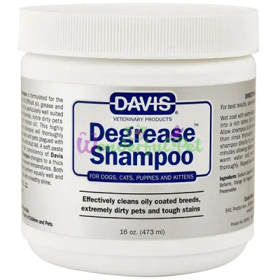 Обезжиривающий шампунь для собак и котов Davis Degrease Shampoo ДЭВИС ДЕГРИС 473 мл